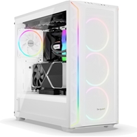 be quiet! Shadow Base 800 FX ARGB White Mid Tower Chassis, Addressable RGB LEDs, 4x 140mm Fans, mITX/mATX/ATX/EATX