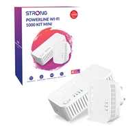 Strong POWERWF1000DUOMINIUK AV1000 Mini WI-FI Powerline Kit (2 Pack)