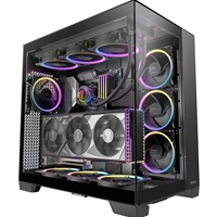 ANTEC Constellation C8 Dual Chamber Case, Gaming, Black, Full Tower, 2 x USB 3.0 / 1 x USB Type-C, Seamless Left and Front Tempered Glass Side Panel, E-ATX, ATX, Micro ATX, ITX