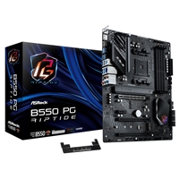 ASRock B550 PG RIPTIDE AMD AM4 Socket Motherboard, ATX, 4x DDR4 Slots, 2x M.2 Socket, 2.5GbE LAN, 1x HDMI Port