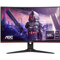 AOC C24G2AE/BK 24 Inch Curved Full HD VA Monitor, 165Hz, 1ms, DisplayPort, HDMI, VGA, Speakers, AMD FreeSync, VESA