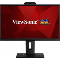 Viewsonic VG2440V 23 Inch Full HD IPS Monitor,  Widescreen, 60Hz, 5ms, VGA, HDMI, DisplayPort, Speakers, Webcam & Micrphone, Height Adjustable