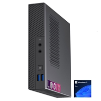 LOGIX 12th Gen Intel i5 6 Core 4.40GHz 1 Litre Mini Business / Security PC for Alarm & Door Entry Systems with 8GB RAM, 250GB NVMe SSD, Windows 11 Pro, Keyboard & Mouse