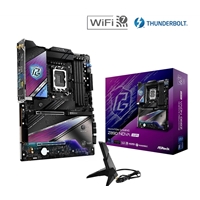 ASRock Z890 NOVA WIFI PHANTOM GAMING Intel 1851 Socket Motherboard, ATX, 4x DDR5 Slots, 6x M.2 Sockets, 3x USB-C Port, Fitted I/O Shield, 2.5GbE LAN, Wi-Fi 7, 1x HDMI Port / 2x USB-C (USB4)