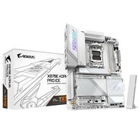 Gigabyte X870E AORUS PRO ICE AMD AM5 Socket Motherboard, ATX, 4x DDR5 Slots, 4x M.2 Sockets, 3x USB-C Port, Fitted I/O Shield, 2.5GbE LAN, Wi-Fi 7, 2x HDMI Port / 2x USB-C (USB4)