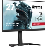 iiyama G-Master GB2770QSU-B6 Red Eagle 27 Inch Gaming Monitor, Black, WQHD, IPS, 180Hz, 0.2ms, FreeSync, HDMI, Display Port, USB Hub, Speakers, Int PSU, Height Adjustable, Pivot, VESA