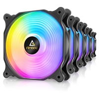 Antec F12 Racing ARGB 120mm PWM Case Fan, 3 Pack, Hydraulic Bearing, 1500 RPM, Black