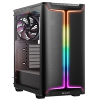 be quiet! Pure Base 501 DX Case, Airflow Window Black, Mid Tower, 2 x USB Type-A, 1 x USB Type-C, 3 x Pure Wings 3 140mm Black PWM Fans Included, Dynamic case front design with elegant ARGB lighting inside and outside of the case