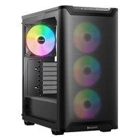 be quiet! Pure Base 501 LX Case, Airflow Window Black, Mid Tower, 2 x USB Type-A, 1 x USB Type-C, 4 x Light Wings LX Black PWM Fans Included, 3 Years Warranty