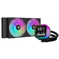 DeepCool LP240 240mm Liquid CPU Cooler, ARGB Pump with Custom Pixel Display, FD12 ARGB PWM Fans, Anti-Leak Tech, Compatible with Intel LGA1851/1700 & AMD AM5/AM4