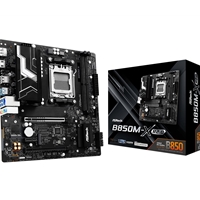 ASRock B850M-X AMD AM5 Socket Motherboard, Micro-ATX, 2x DDR5 Slots, 2x M.2 Sockets, 1x USB-C Port, 2.5GbE LAN, 1x DisplayPort / 1x HDMI Port