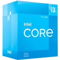Intel Core i3 12100F 4 Core Processor 8 Threads, 3.3GHz up to 4.3GHz Turbo, Alder Lake Socket LGA 1700, 12MB Cache, 60W, Maximum Turbo Power 89W, No Graphics