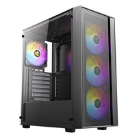 Antec AX65 ARGB Mid-Tower Gaming PC Case - High-Airflow Mesh Front, 4 x 120?mm ARGB Fans Included, Tempered Glass Side Panel, ATX/Micro-ATX/ITX