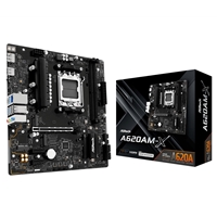 ASRock  A620AM-X AMD Socket AM5 Motherboard, 2 x DDR5 DIMM Slots, 1 x M.2 Socket (Key E), 3 x USB 3.2 Type-C, 2.5G LAN, 1 x HDMI Port/ 1 x Display Port