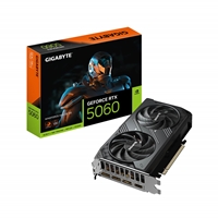 Gigabye NVIDIA GeForce RTX 5060 WINDFORCE MAX OC 8G GDDR7 Graphics Card, 3840 CUDA Cores, 2512 Mhz Core Clock, Dual Fan, 3x DisplayPorts / 2x HDMI Ports