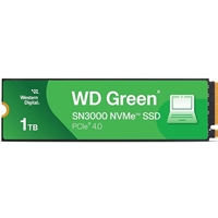WD Green SN3000(WDS100T4G0E-00CPSO) 1TB NVMe SSD, M.2 Interface, PCIe Gen4, 2280, Read 5000MB/s, Write 4200MB/s, 3 Year Limited Warranty