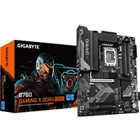 Gigabyte B760 GAMING X DDR4 GEN5 Intel 1700 Socket Motherboard, ATX, 4x DDR4 Slots, 3x M.2 Sockets, Fitted I/O Shield, 2.5GbE LAN, 1x DisplayPort / 1x HDMI Port