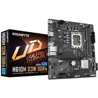 Gigabyte H610M D3W DDR4 Intel 1700 Socket Motherboard, Micro-ATX, 2x DDR4 Slots, 1x M.2 Socket, GbE LAN, 1x DisplayPort / 1x HDMI Port