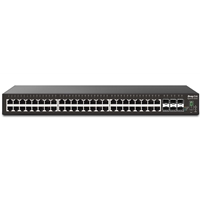 Draytek VSP2542X-K 54 Port switch with 48 PoE+ RJ-45 LAN ports, 6 10Gbpe SFP+, 400W PoE budget, and L2+ management, 2 Year Warranty