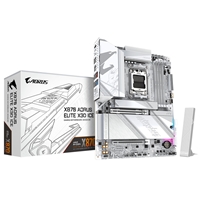 Gigabyte X870 AORUS ELITE X3D ICE AMD AM5 Socket Motherboard, ATX, 4x DDR5 Slots, 4x M.2 Socket, 5GbE LAN, WiFi 7, 1x HDMI Port / 2x USB-C (USB4)