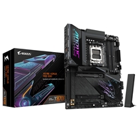Gigabyte X870E AORUS PRO X3D AMD AM5 Socket Motherboard, ATX, 4x DDR5 Slots, 4x M.2 Sockets, Fitted I/O Shield, 5GbE LAN, Wi-Fi 7, 1x HDMI Port / 2x USB-C (USB4)