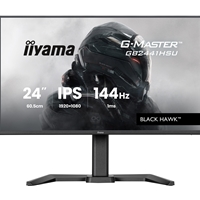 iiyama G-Master Black Hawk gaming monitor GB2441HSU-B1 24-Inch Black, IPS, Height Adjustable, Ultra Slim Bezel, Full HD, 144Hz, 1ms, FreeSync, HDMI, Display Port, USB Hub