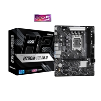 ASRock B760M-H2/M.2 Intel 1700 Socket Motherboard, Micro-ATX, 2x DDR5 Slots, 2x M.2 Socket, 2.5GbE LAN, 2x HDMI Port