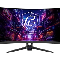 ASRock Phantom Gaming PG27FRS1A 27 Inch FHD (1920 x 1080) VA Curved (1500R) Gaming Monitor, 280Hz 1ms (MPRT) Response Time, 2 x HDMI 2.0, 1 x DisplayPort 1.4, Headphone Out, Tilt, Swivel Adjustment