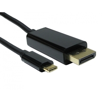 USB-C to DisplyPort 4K 60HZ 2 Meter Black Data Cable