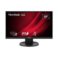 Viewsonic VG Series VG2208A LED Monitor 22 Inch With USB Hub, 1920 x 1080, Full HD Black, 100Hz, 5ms, HDMI, DisplayPort