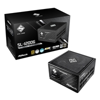 ASRock Steel Legend SL-1000G 1000W ATX Power Supply Unit, 80 Plus Gold Certified, 120mm Silent Cooling Fan, High Efficiency PSU
