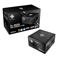 ASRock Steel Legend SL-850G 850W ATX Power Supply Unit, 80 Plus Gold Certified, 120mm Silent Cooling Fan, High Efficiency PSU