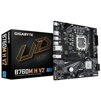 Gigabyte B760M H V2 Intel 1700 Socket Motherboard, Micro-ATX, 2x DDR5 Slots, 1x M.2 Socket, GbE LAN, 1x DisplayPort / 1x HDMI Port