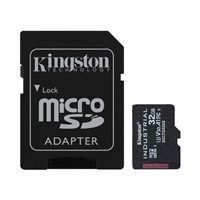 Kingston SDCIT/32GB Industrial Micro SD Flash Memory Card, 32GB, Class U3 V30 A1, UHS-I U1, Retail Packed