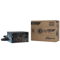 Seasonic CORE GC-650 650W 80 PLUS Gold ATX 3.1 Non-Modular PSU with 120mm HDB Fan, Braided Cables & 5 Year Warranty, Black